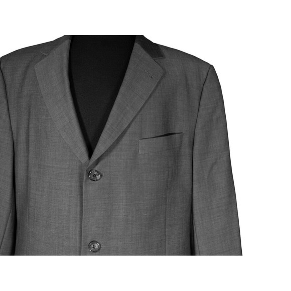 Hugo Boss Mens Blazer Gray 100% Wool 3 Button Lined Suit Jacket Sport Coat 42R - Picture 5 of 8